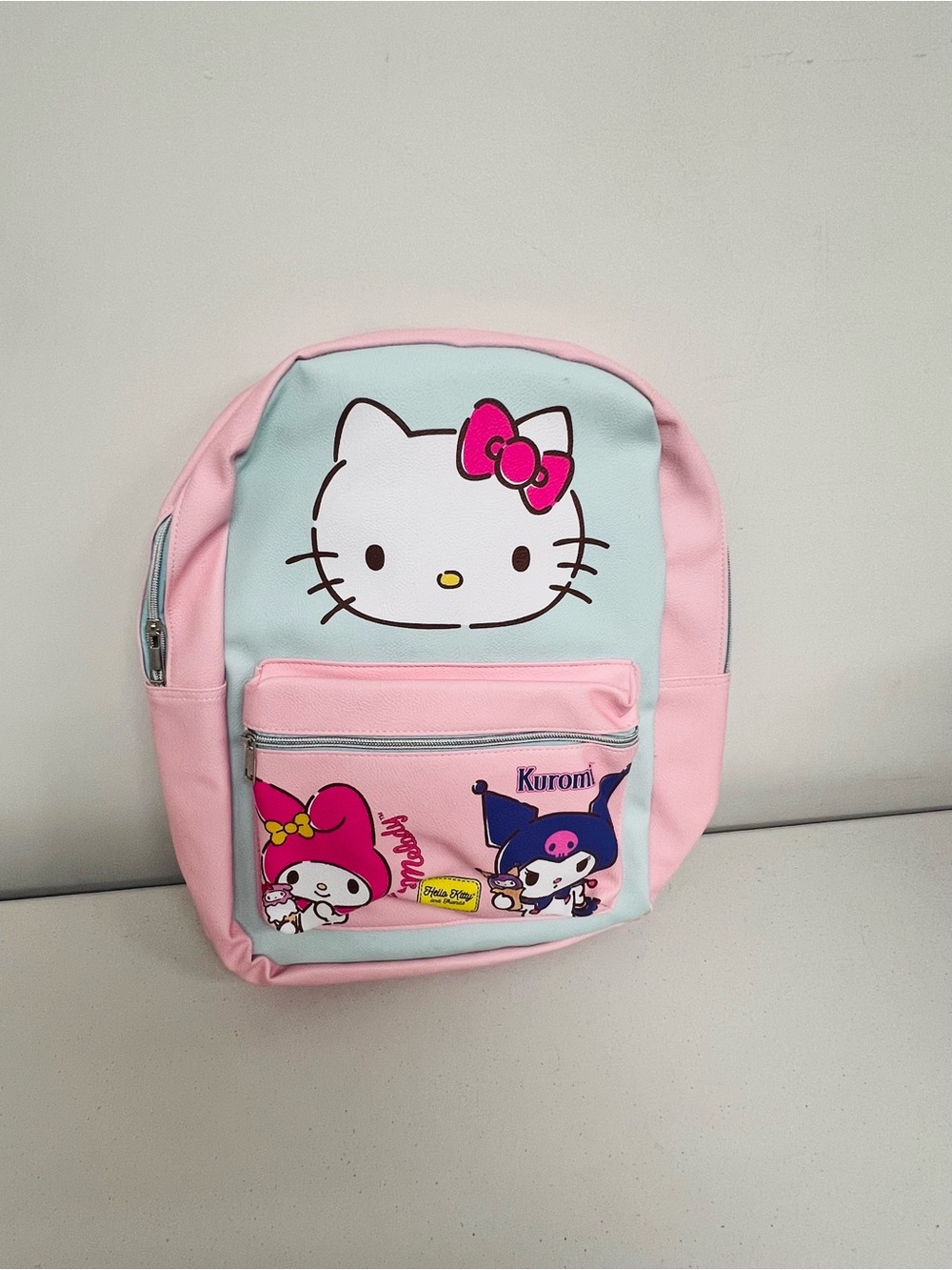 Hello Kitty Kids Pink and Light Blue Character Backpack